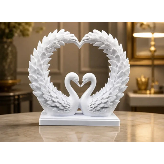 Escultura Decorativa Prints Patro- Corazón De Cisne 3