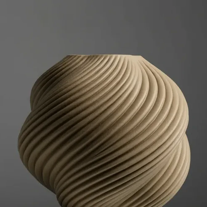 Decoración Elegante Prints Patro -mini Jarrón Moderno Vortex 2