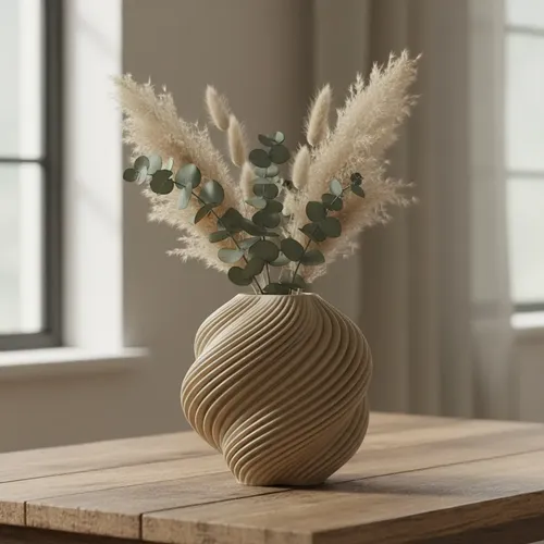 Decoración Elegante Prints Patro -mini Jarrón Moderno Vortex - Foto 4