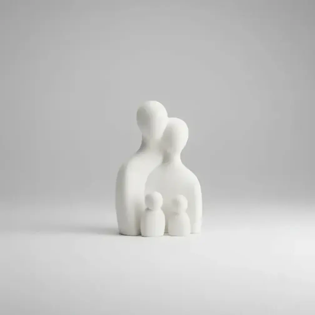 Decoración Elegante Prints Patro - Estilo Familia De Cuatro 1