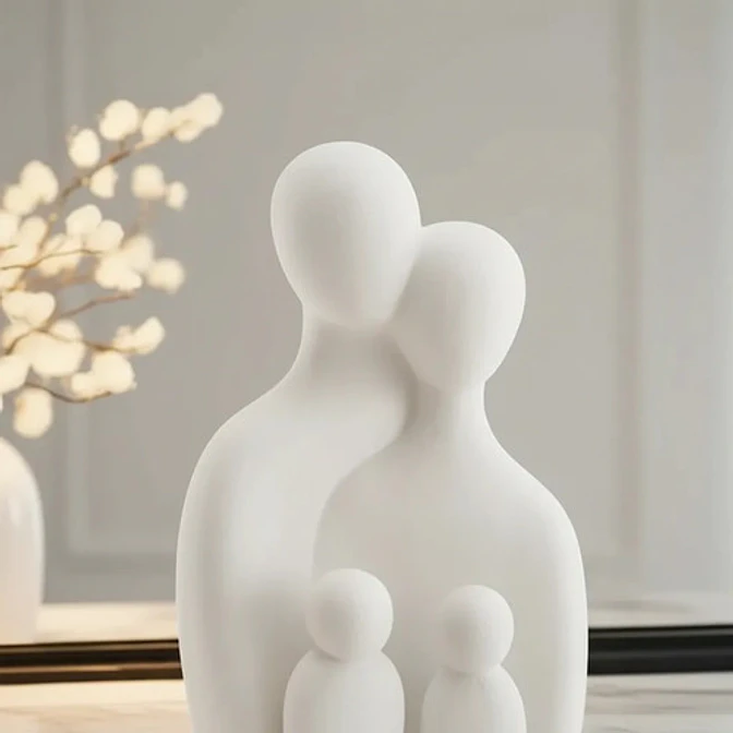 Decoración Elegante Prints Patro - Estilo Familia De Cuatro 2