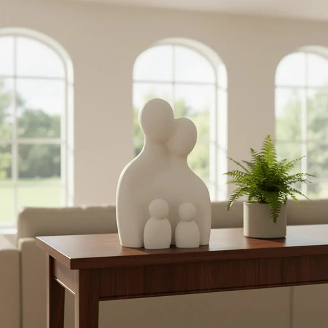 Decoración Elegante Prints Patro - Estilo Familia De Cuatro 3