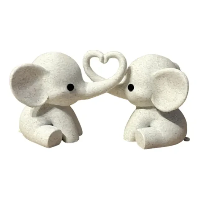 Escultura Decorativa Prints Patro- Corazón De Elefante