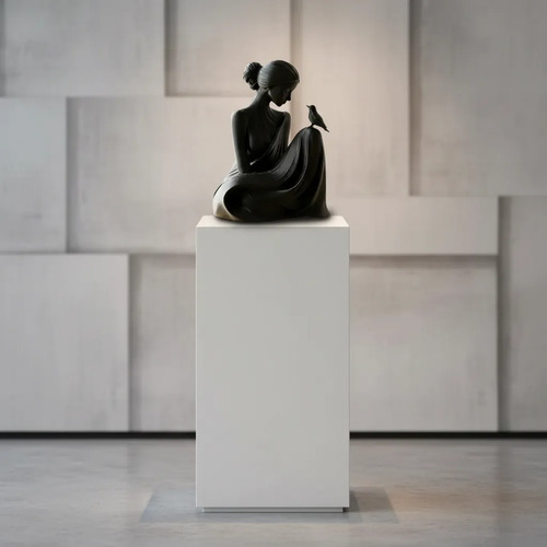 Escultura Elegante Prints Patro - Dama Susurradora De Pájaro - Foto 4
