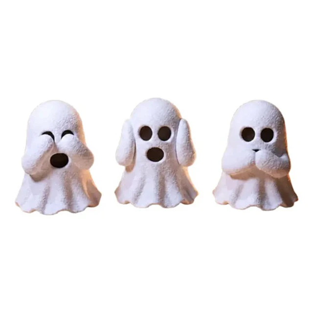 Escultura Decorativa Prints Patro- 3 Fantasmas Sabios