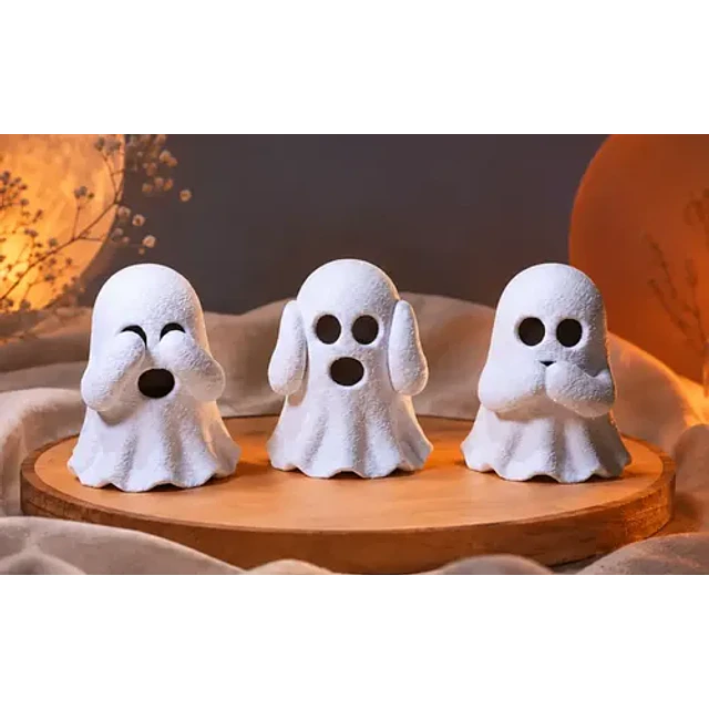 Escultura Decorativa Prints Patro- 3 Fantasmas Sabios