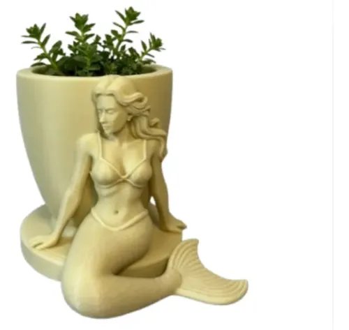 Decoración Hogar Prints Patro - Maceta Forma De Sirena