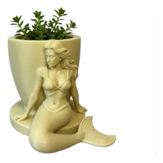 Decoración Hogar Prints Patro - Maceta Forma De Sirena