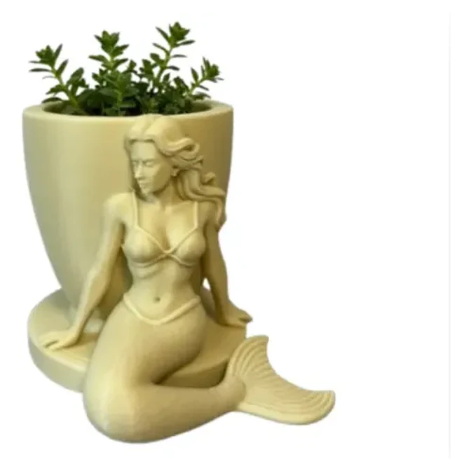 Decoración Hogar Prints Patro - Maceta Forma De Sirena 1