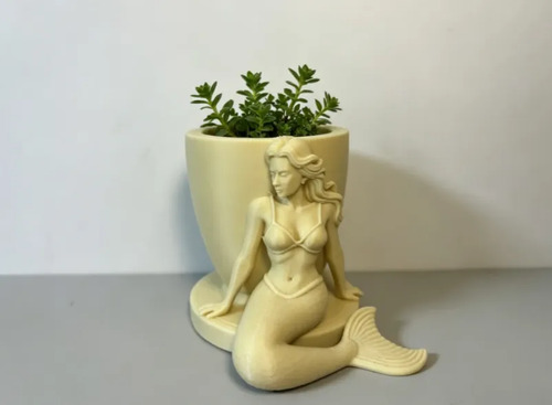 Decoración Hogar Prints Patro - Maceta Forma De Sirena - Foto 2