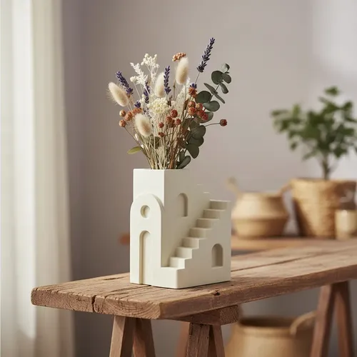 Decoración Hogar Prints Patro - Florero Estilo Arquitectónic - Foto 3