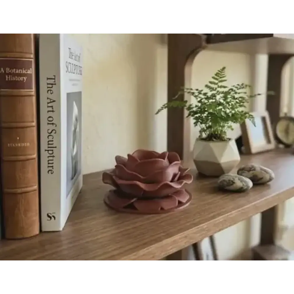 Portavelas Led Prints Patro- Rosa Burdeo 4