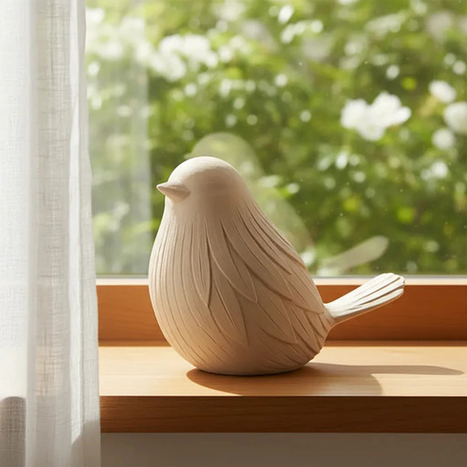 Escultura Decorativa Prints Patro - Pájaro Minimalista Japan 3