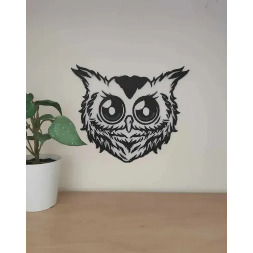 Figura Decorativa De Pared Prints Patro- Búho 2
