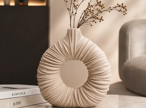 Decoración Hogar Prints Patro - Jarrón De Rosquilla Ondulado - Foto 3