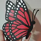 Figura Decorativa De Pared Prints Patro- Mariposa Naranja - Miniatura 3