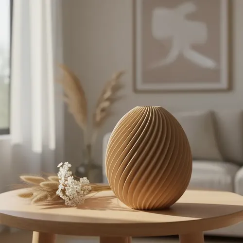 Decoración Elegante Prints Patro - Jarrón Huevo Botánico - Foto 3
