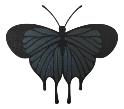 Figura Decorativa De Pared Prints Patro- Mariposa Negra