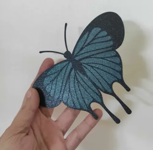 Figura Decorativa De Pared Prints Patro- Mariposa Negra - Foto 2