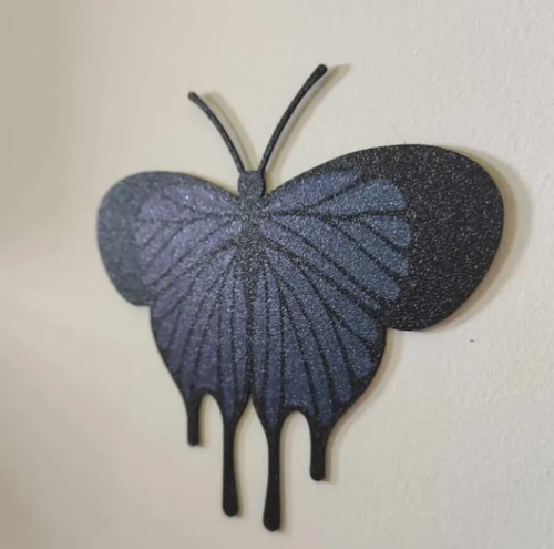 Figura Decorativa De Pared Prints Patro- Mariposa Negra - Foto 3