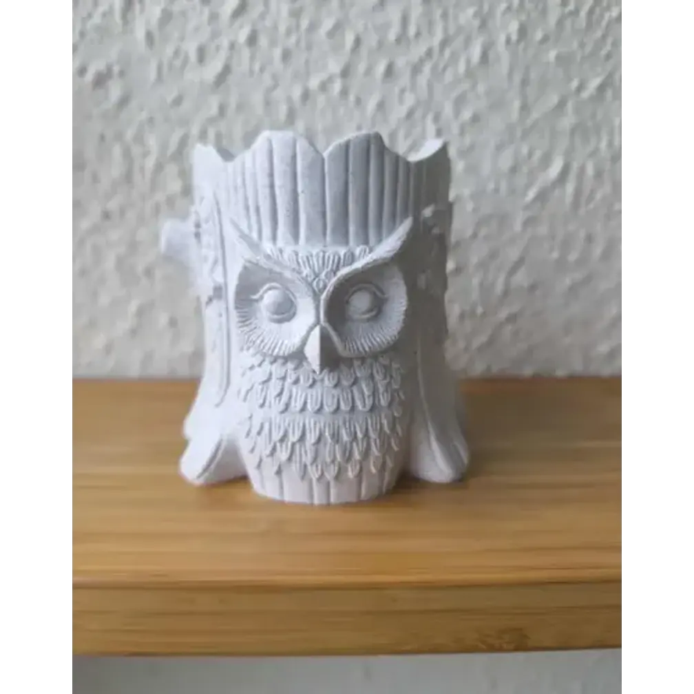 Macetero Prints Patro- Tronco Con Búho 3