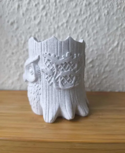 Macetero Prints Patro- Tronco Con Búho - Foto 4