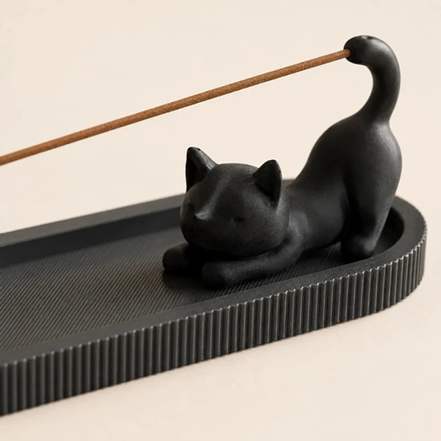 Porta Incienso - Gato Moderno