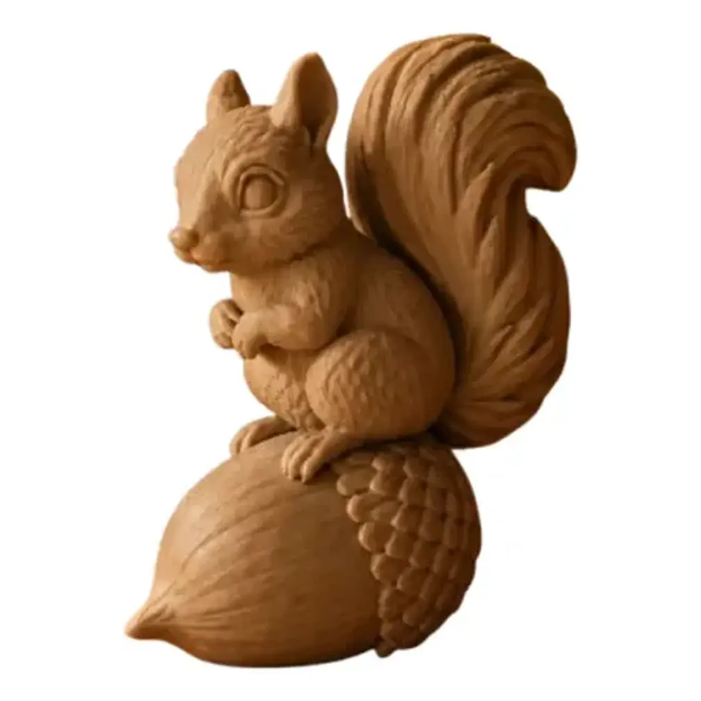 Escultura Elegante Prints Patro - Ardilla En Bellota 1