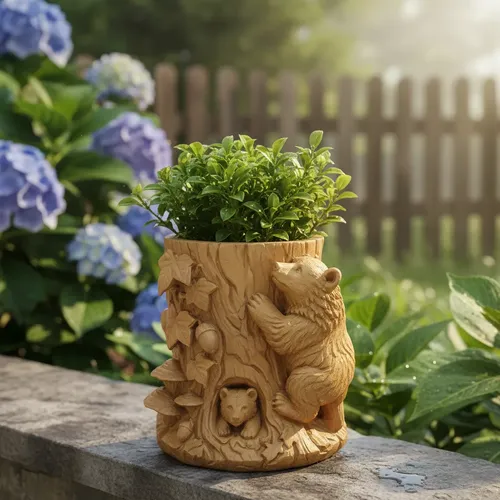 Decoración Hogar Prints Patro - Maceta Adorable Con Osos - Foto 3