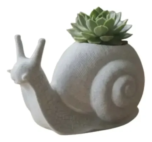 Macetero Prints Patro- Caracol Blanco