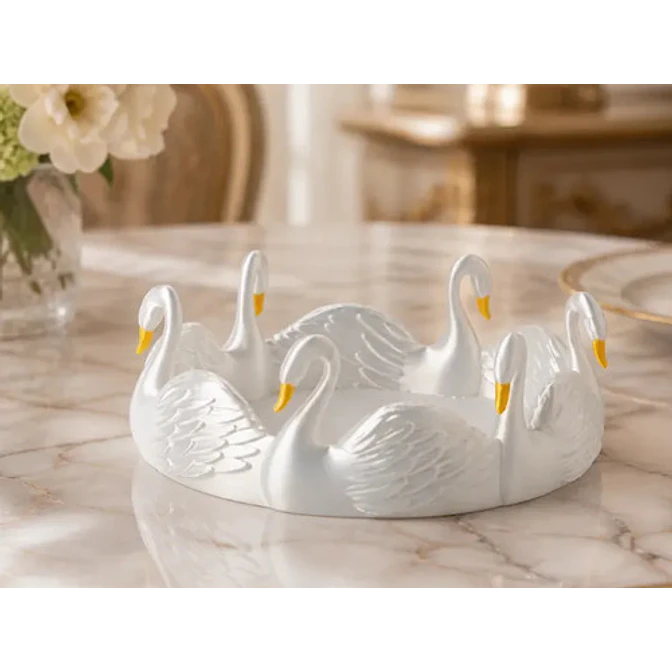 Decoración Hogar Prints Patro - Bandeja De Cisnes 3