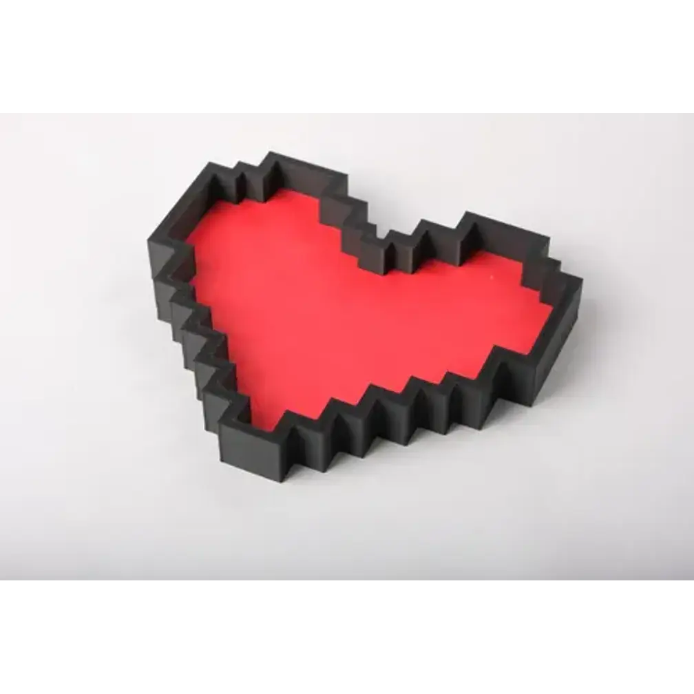 Decoración Hogar Prints Patro - Bandeja Corazón Pixel 1