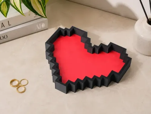 Decoración Hogar Prints Patro - Bandeja Corazón Pixel - Foto 3