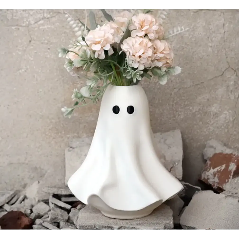 Jarrón Decorativo Prints Patro De Fantasma 4