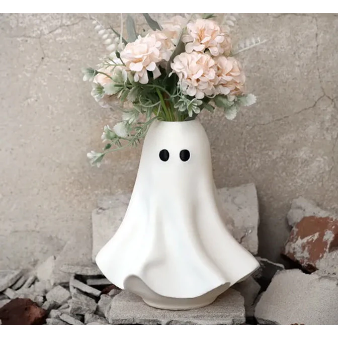 Jarrón Decorativo Prints Patro De Fantasma 4