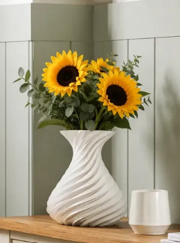 Decoración Hogar Prints Patro - Jarrón En Espiral Para Flore - Foto 3