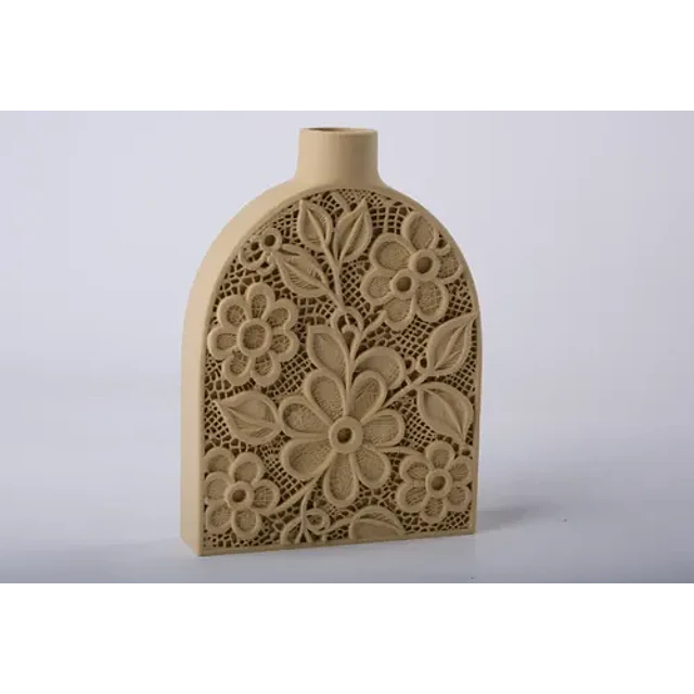 Decoración Hogar Prints Patro - Jarrón De Encaje Intrincado