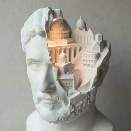 Escultura Prints Patro - Busto De Emperador Surrealista - Foto 2
