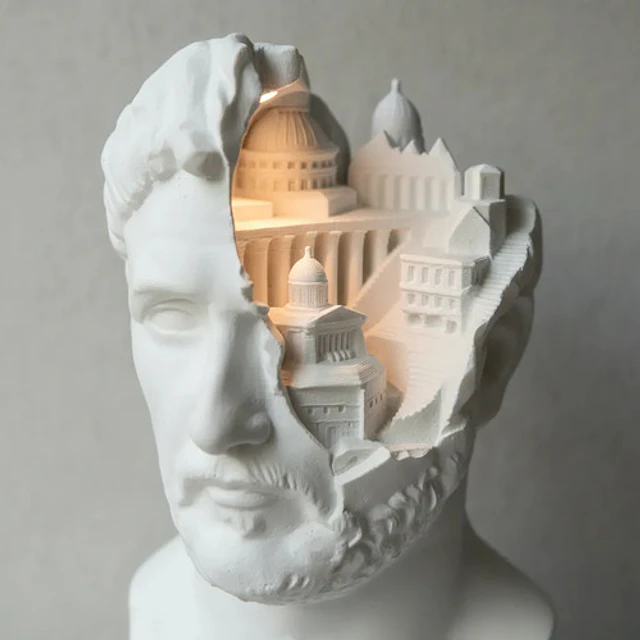 Escultura Prints Patro - Busto De Emperador Surrealista