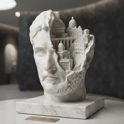 Escultura Prints Patro - Busto De Emperador Surrealista - Foto 3