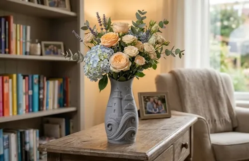 Decoración Hogar Prints Patro - Florero Decorativo Ola Faro - Foto 3
