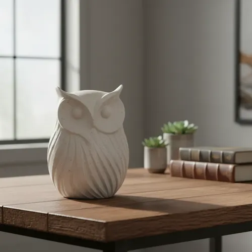Escultura Elegante Prints Patro - Estilo Búho Moderno - Foto 4