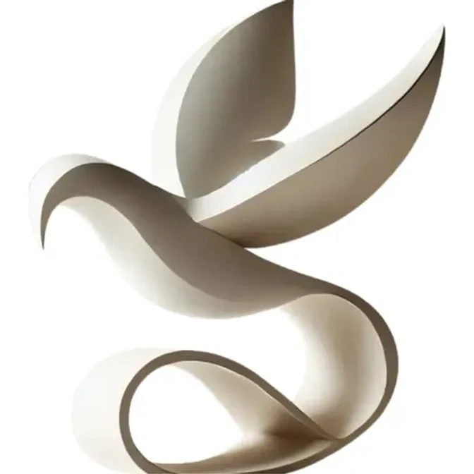 Escultura Elegante Prints Patro - Ave Elegante Y Minimalista 1