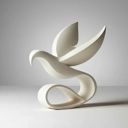 Escultura Elegante Prints Patro - Ave Elegante Y Minimalista - Foto 2