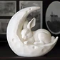 Escultura Decorativa Prints Patro- Conejo En La Luna - Miniatura 2