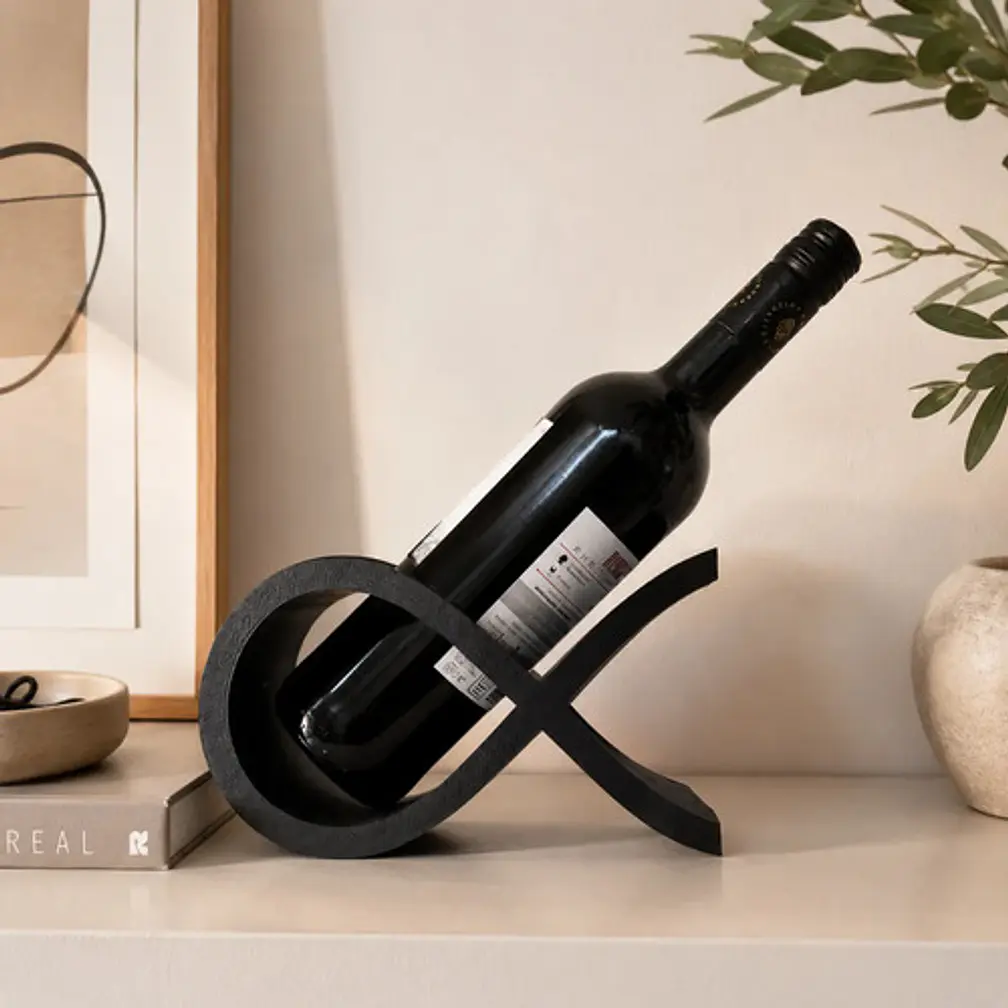 Soporte Para Botellas Vino - Moderno Espiral Elegante 3