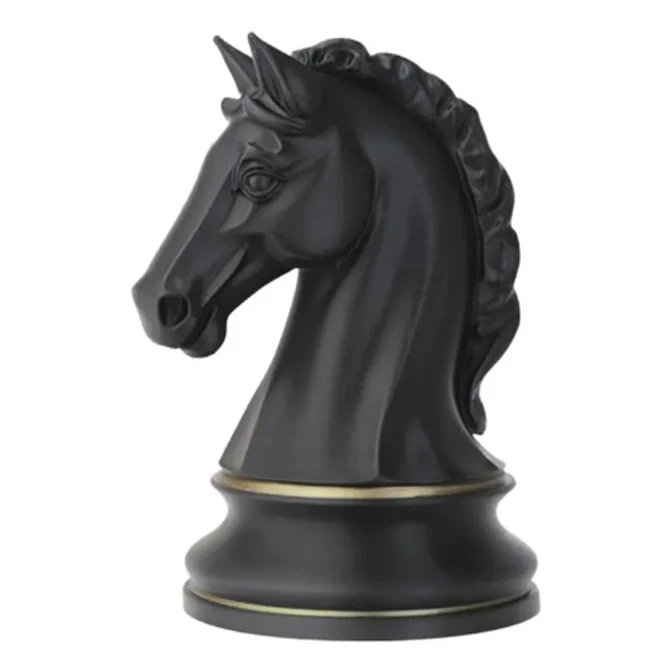 Escultura Decorativa Prints Patro- Caballo De Ajedrez 1