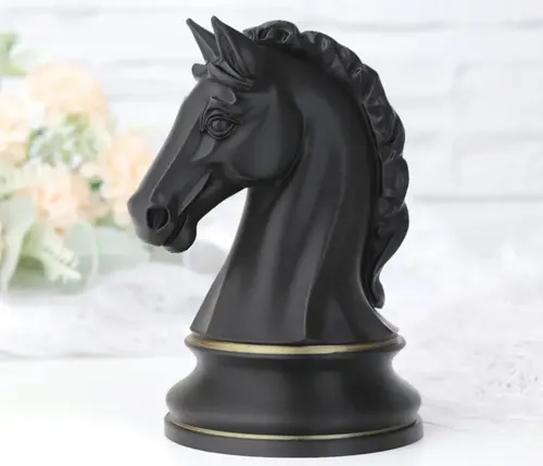 Escultura Decorativa Prints Patro- Caballo De Ajedrez - Foto 2
