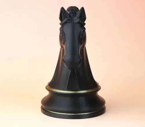 Escultura Decorativa Prints Patro- Caballo De Ajedrez - Foto 4