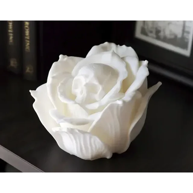 Escultura Decorativa Prints Patro- Calavera De Rosa